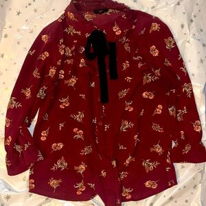 E.M flower blouse size M teen